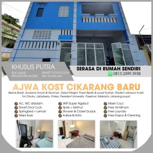 KOST PUTRA COWOK LAKI CIKARANG BARU JABABEKA PASAR BERSIH MEIKARTA EXCLUSIVE (5)